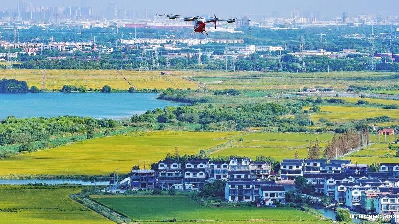 昆山民用无人机试飞运行基地在锦溪镇揭牌