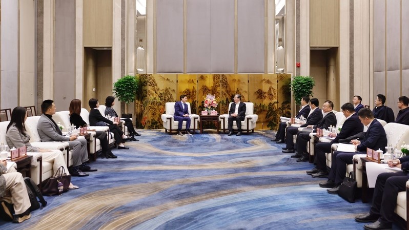 范波吴庆文会见淡马锡中国区主席吴亦兵