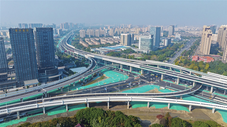 苏虞张出城方向高架匝道即将完工 明日16时开放通行